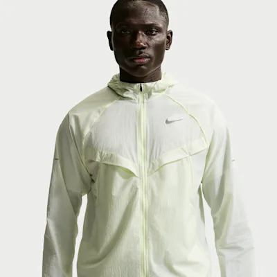 Nike Stride Men's Repel UV Running Jacket - Barely Volt/Barely Volt