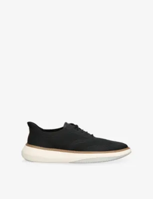 COLE HAAN Grand Phaze Stitchlite™ Knitted and Leather Oxford Shoes - EUR 41.5 / 7.5 UK MEN in BLK/WHITE – Mens | Smart shoes | Oxford shoes