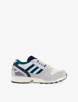 ADIDAS ZX 8000 Mesh And Suede Trainers - EUR 43.5 / 9.5 UK MEN in METALLIC DARK BLUE P – Mens | Trainers | Lace up trainers