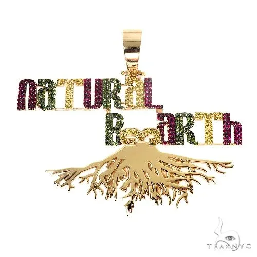 RINA - For Him CUSTOM Custom Made 'Natural B3arth' Pendant 66958 in Rose Gold – Pendant
