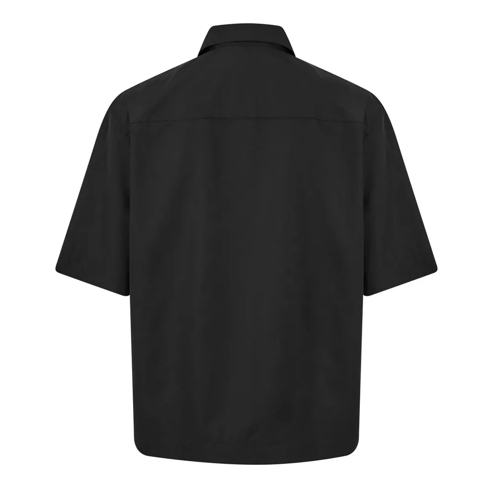 GIVENCHY Short Sleeved Zip Shirt in Black, additional product view 2