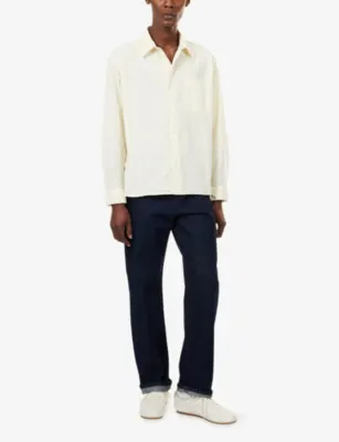 FRAME Long-Sleeve Textured Cotton Shirt detail 2