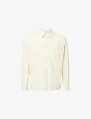FRAME Long-Sleeve Textured Cotton Shirt