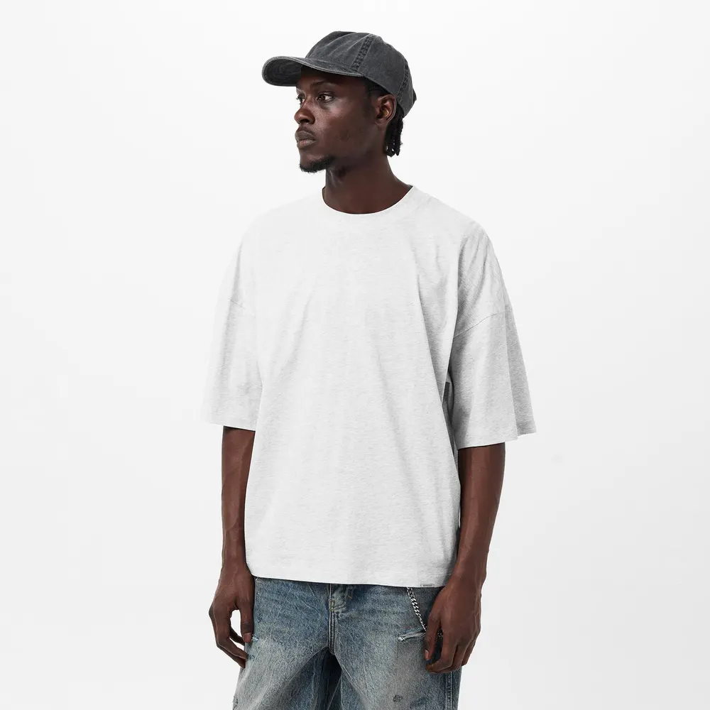 Represent Men's 's T-Shirt in Ice Grey Marl, additional product view 3