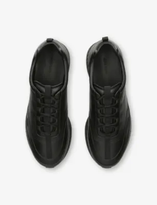JOHN LOBB Stream Laced Leather Trainers - EUR 45 / 11 UK MEN in BLACK, additional product view 2