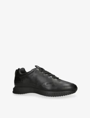JOHN LOBB Stream Laced Leather Trainers - EUR 45 / 11 UK MEN in BLACK, additional product view 3