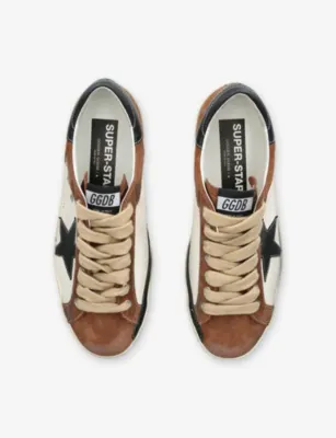GOLDEN GOOSE Superstar 81945 leather trainers - EUR 42 / 8 UK MEN in BROWN/OTH, additional product view 2