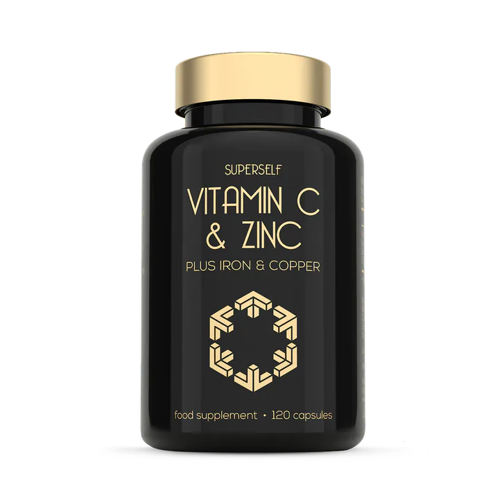 SuperSelf Vitamin C 1000mg with Zinc, Iron, Copper 120 Capsules