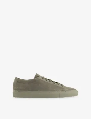 COMMON PROJECTS Achilles Premium Suede Trainers - 8 in MOSS SUEDE – Mens | Trainers | Lace up trainers