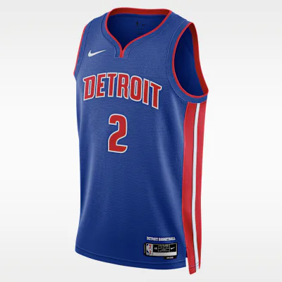 Nike Detroit Pistons Cade Cunningham Icon Edition 2022/23 Men's Dri-FIT NBA Swingman Jersey - Rush Blue
