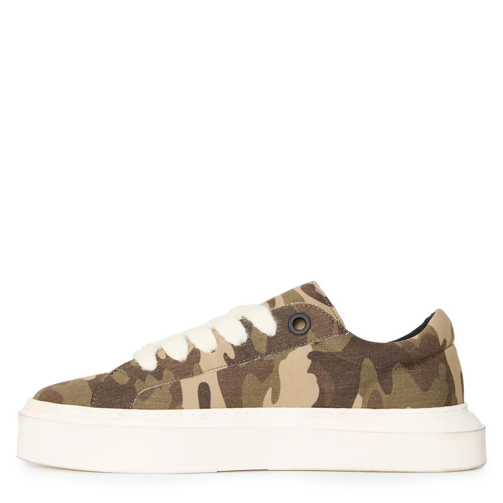 Cole Buxton The Wilson Sneaker in Green Camo, additional product view 2