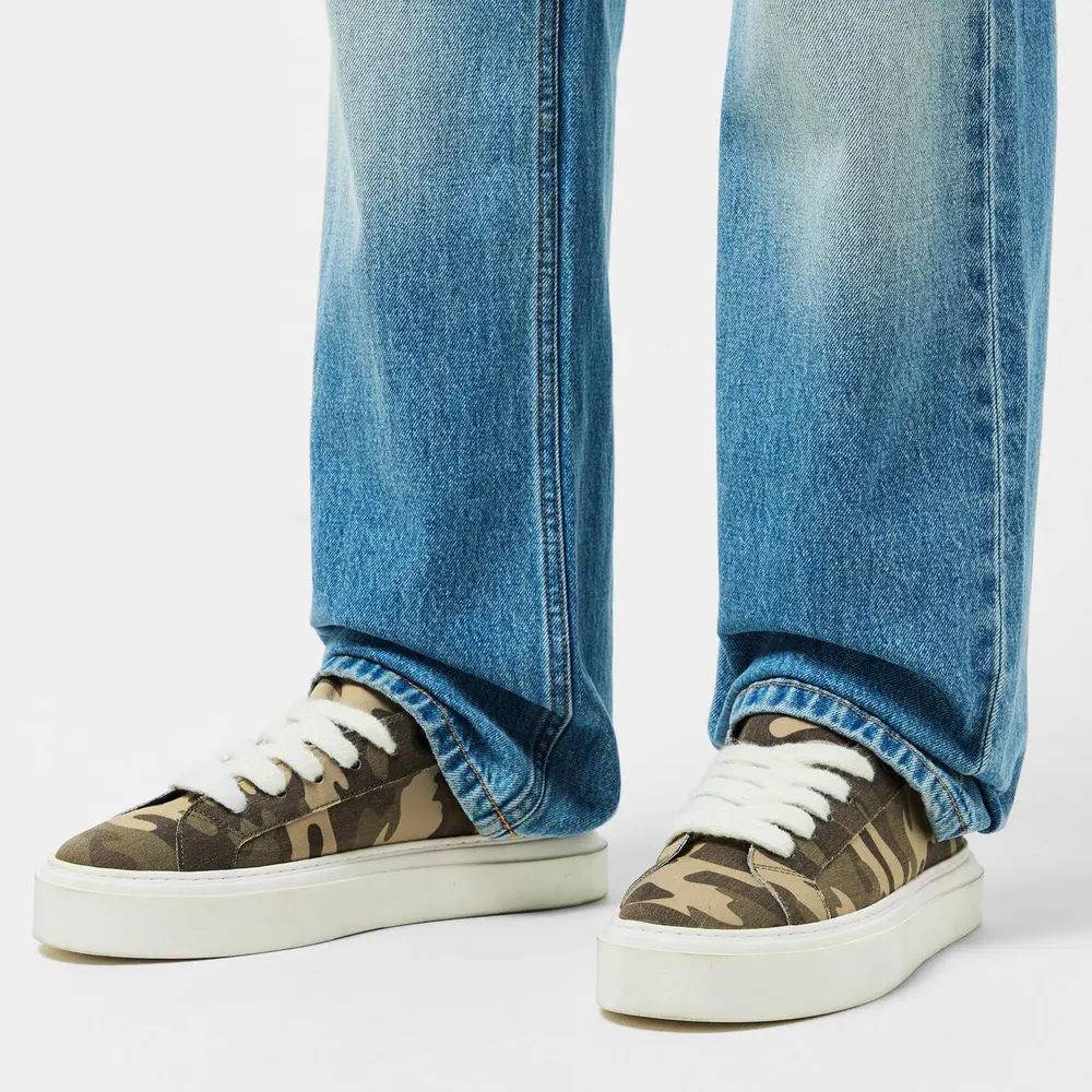 Cole Buxton The Wilson Sneaker in Green Camo, additional product view 3