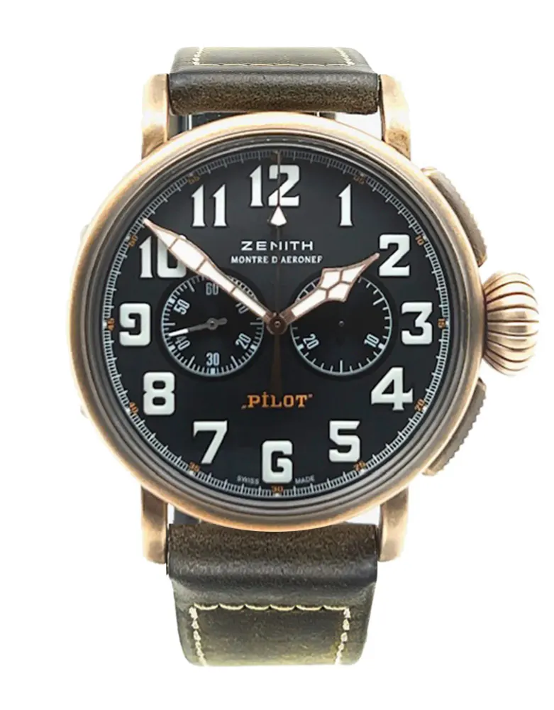 Zenith Pilot 29.2430.4069/21.C800 — 2023 — Excellent in Black Arabic – Pre-owned watches