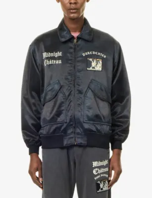 DUKE & DEXTER Raise Hell Embroidered Woven Bomber detail 3