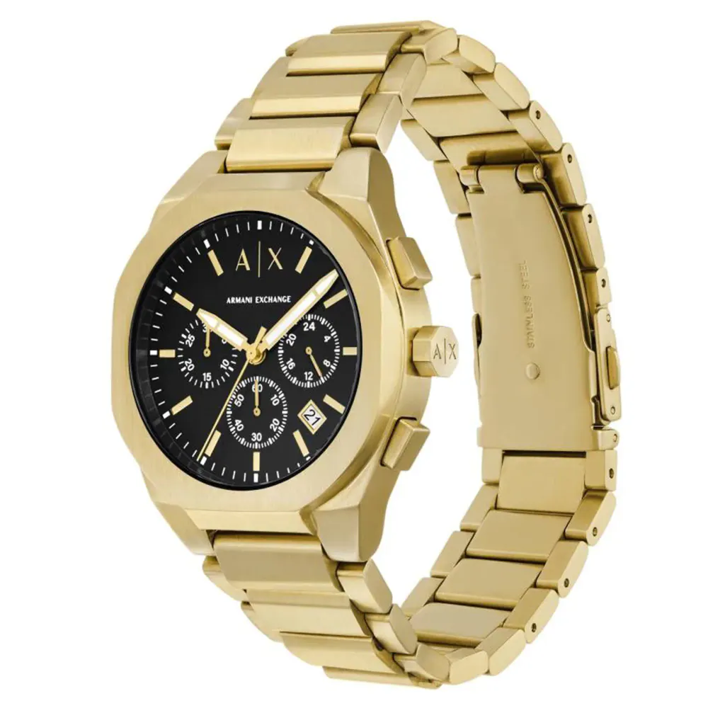 Armani Exchange Sync Chronograph Gold-Tone Stainless Steel Mens Watch detail 3