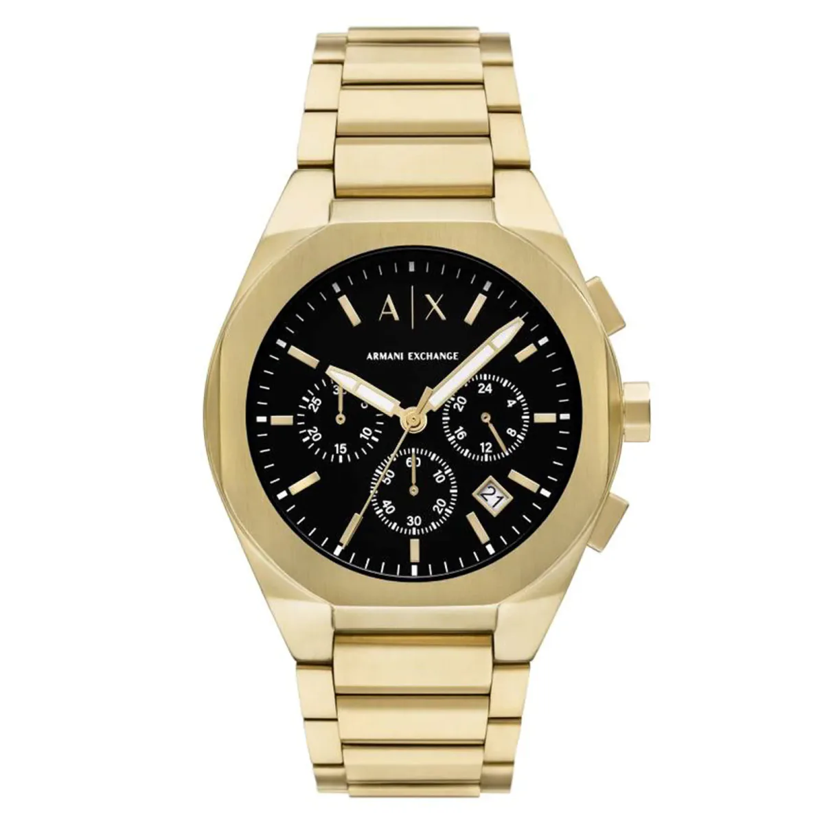 Armani Exchange Sync Chronograph Gold-Tone Stainless Steel Mens Watch