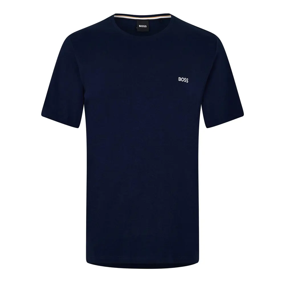 Boss Men's HBW Logo T-Shirt in Dark Blue 405 – Clothing