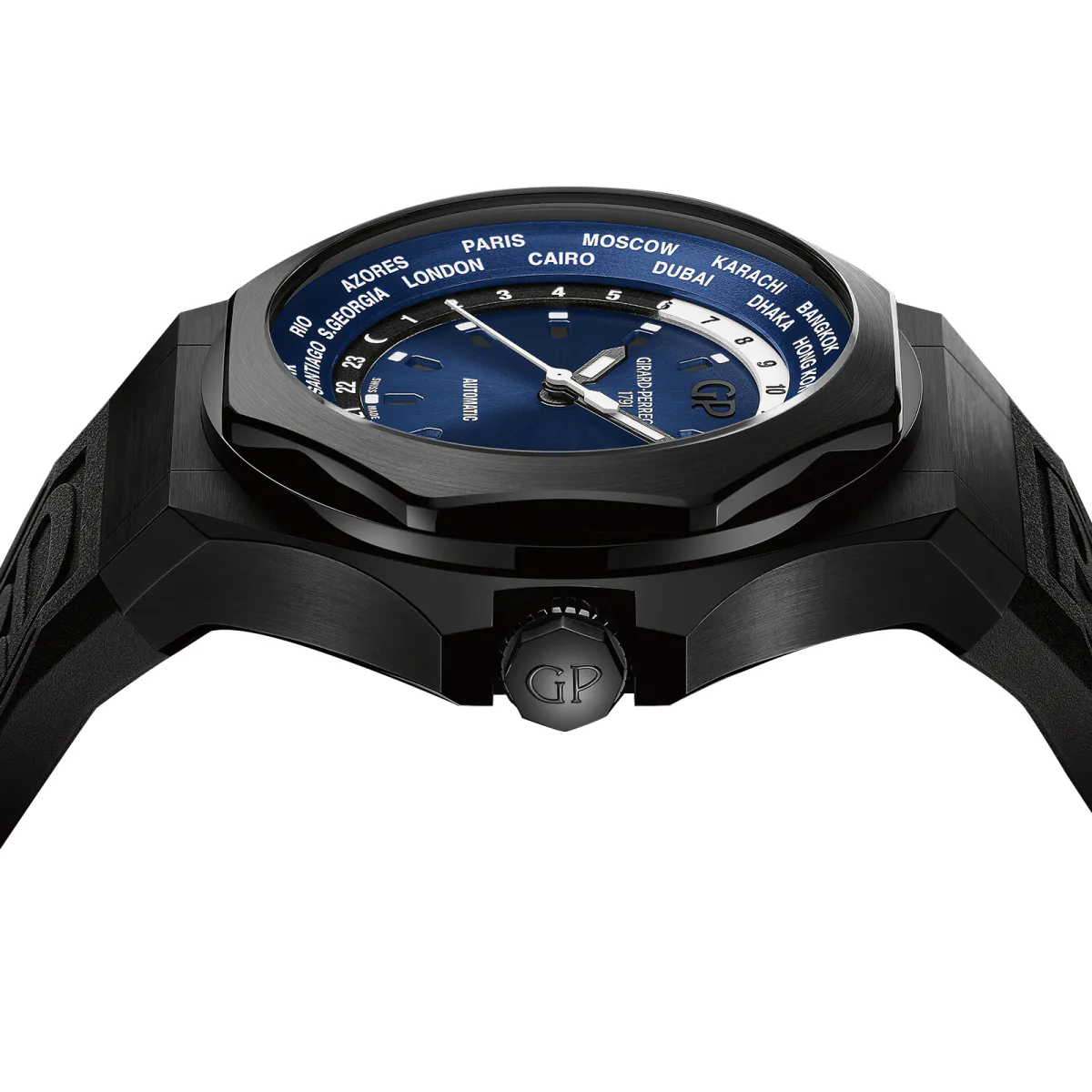 Girard Perregaux Laureato Absolute WW.TC in Blue, additional product view 2