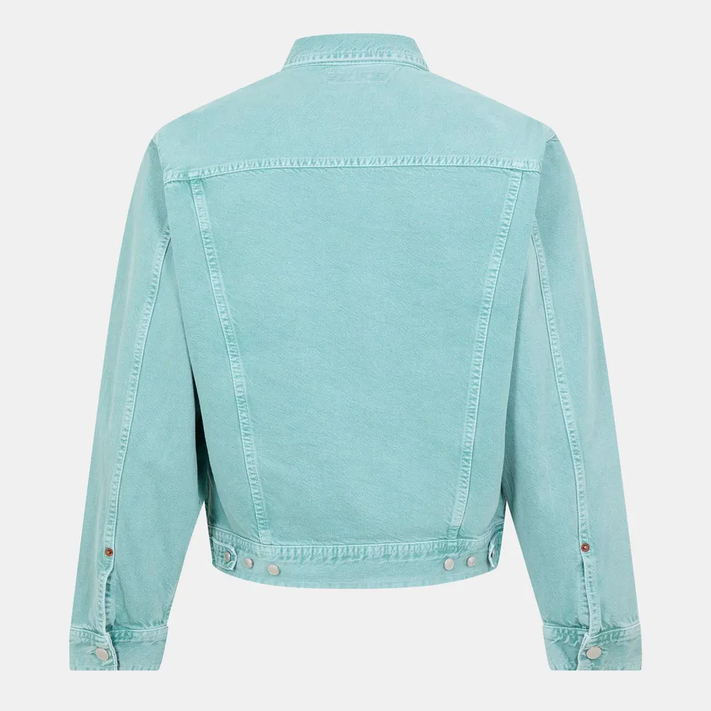 Replay Men's Structured Denim Button-Through Jacket detail 2