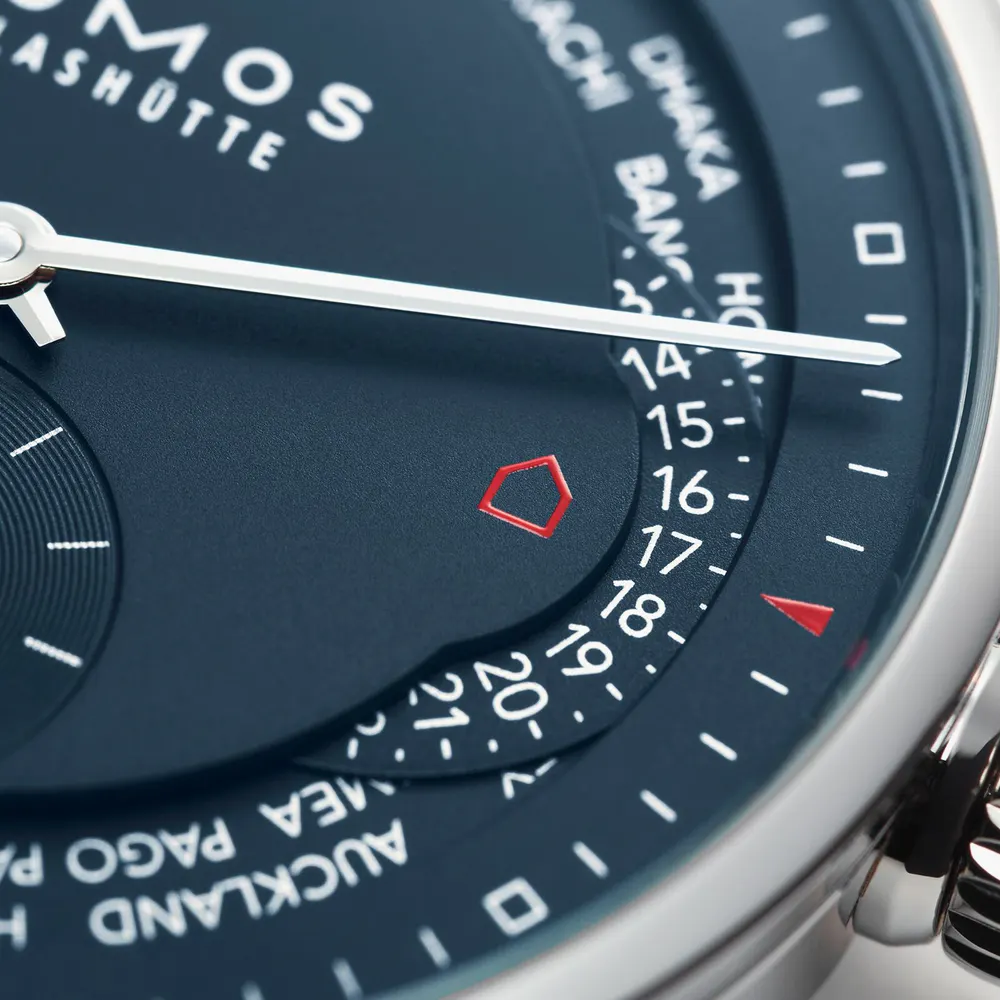 NOMOS Glashutte Zurich Worldtimer Midnight Blue 40mm Mens Watch in Blue, additional product view 3