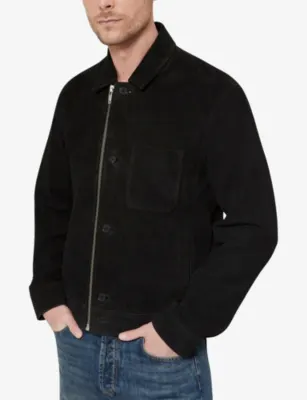 THE KOOPLES Collared Zip-Up Leather Jacket detail 3