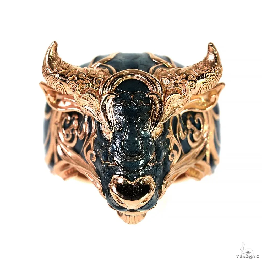 RINA - For Him DISCORD MAX 10K Gold Bull Taurus Ring 70060 in Rose Gold / 10 – Ring