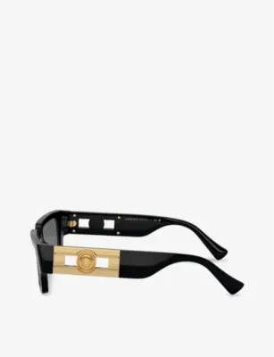 VERSACE VE4459 rectangular-frame acetate sunglasses detail 3