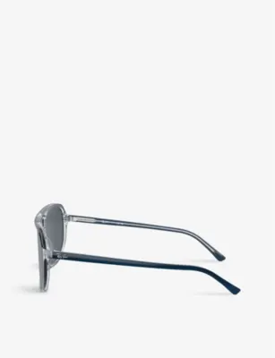 RAY-BAN RB2205 Bill One irregular-frame acetate sunglasses detail 3