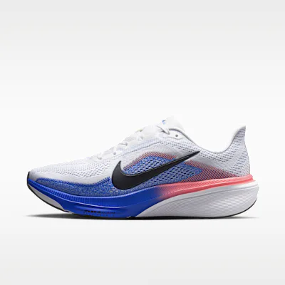 Nike Pegasus 42 Men's Road-Running Shoes - White/Racer Blue/Atomic Pink/Black