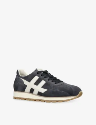 HOGAN Allacciato H671 Slash Suede Trainers - EUR 44 / 10 UK MEN in BLUE/DRK.C, additional product view 3