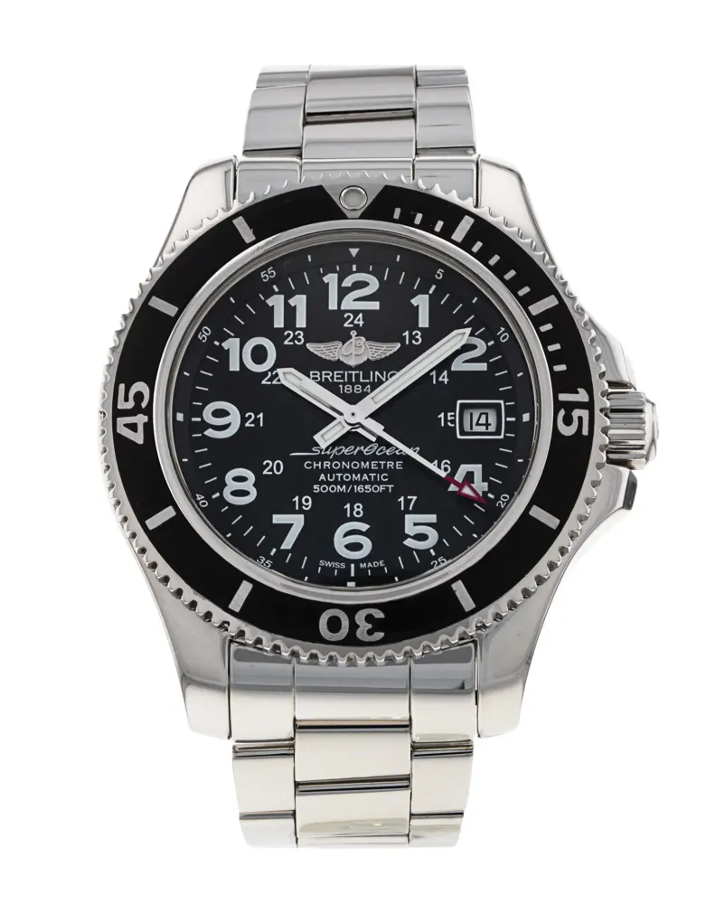 Breitling SuperOcean II 42 A17365 — 2016 — Good in Black Arabic – Pre-owned watches