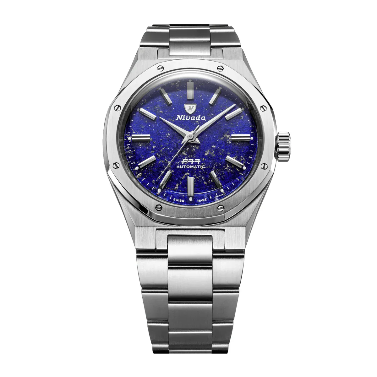 Nivada Grenchen F77 MK2 38mm Mens Watch Blue