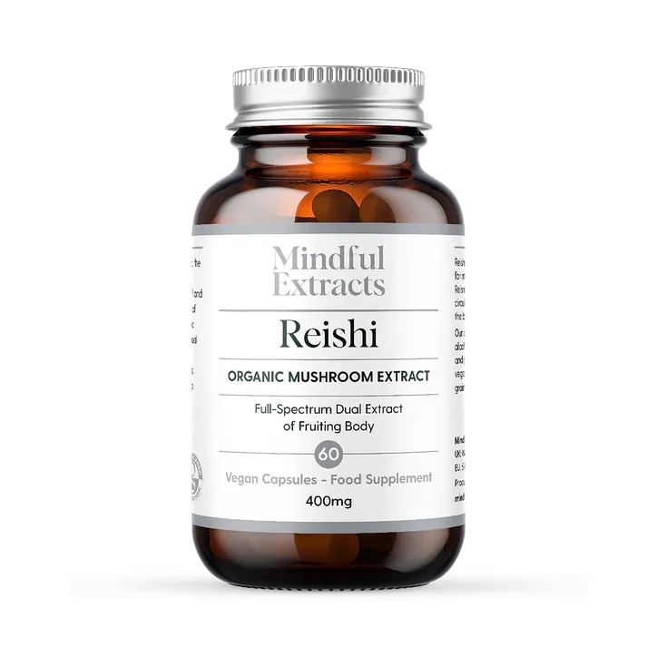 Mindful Extracts Organic Reishi Mushroom 60 Vegan Capsules