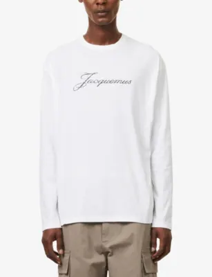 JACQUEMUS Le Jacquemus Long-Sleeve Cotton and Hemp-Blend T-Shirt detail 3
