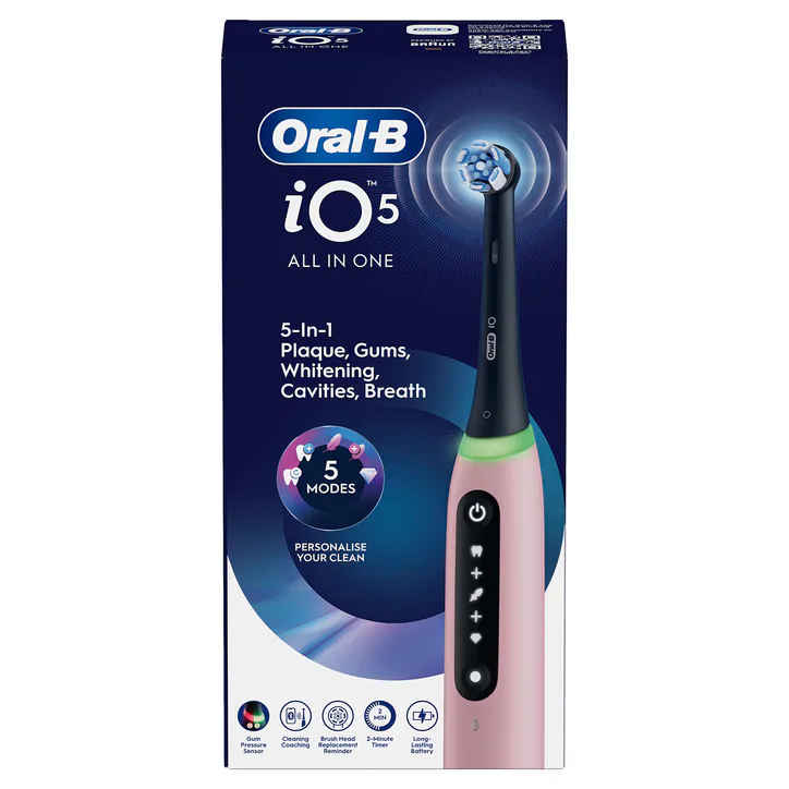 ORAL-B iO 5 Black Electric Toothbrush detail 3