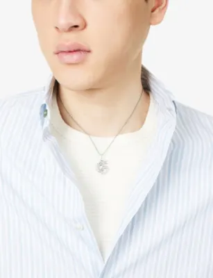 THOMAS SABO Blackended Dragon Sterling-Silver Necklace detail 2
