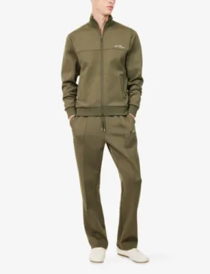 LES DEUX Signature Brand-Embroidered Woven Track Jacket detail 2