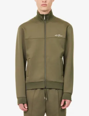 LES DEUX Signature Brand-Embroidered Woven Track Jacket detail 3