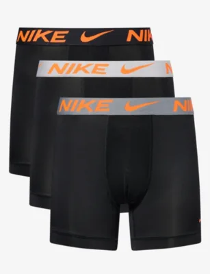 For Him Essential Micro Pack of Three Jersey Boxer Briefs - Blk Orngbrgndyashltmgnta in Blk Orngbrgndyashltmgnta, additional product view 3
