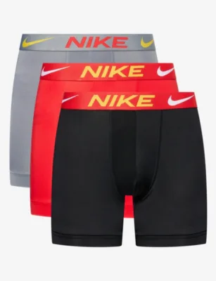 For Him Essential Micro Pack of Three Jersey Boxer Briefs - Blk Orngbrgndyashltmgnta in Rd/ Cl Gry/gold Multi Wb – Mens | Underwear & socks | Underwear | Multi Packs