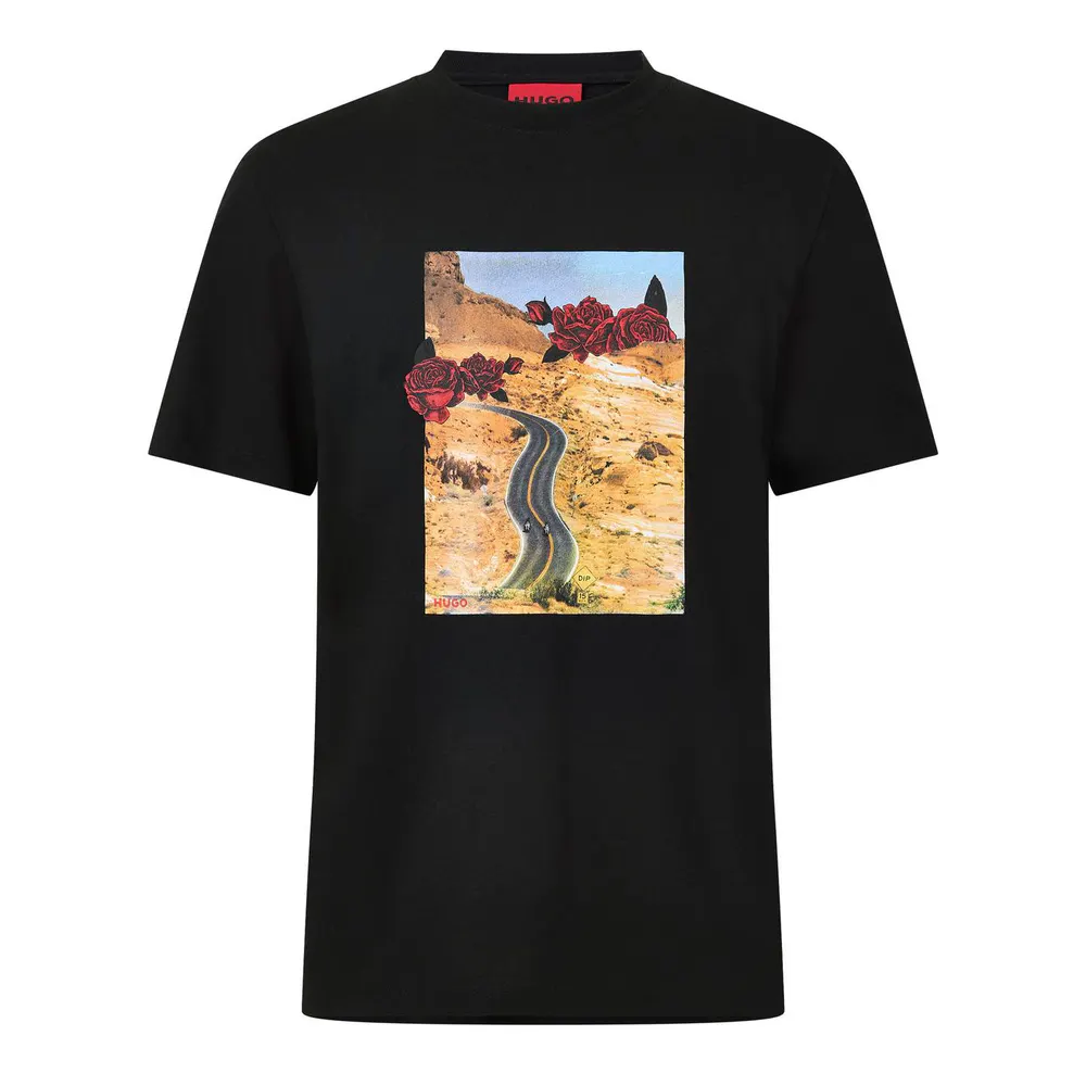 Hugo Men's Dikerd Graphic Cotton Short-Sleeve T-Shirt