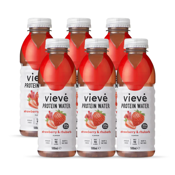Vieve Strawberry & Rhubarb Protein Water Drinks 6x 500ml