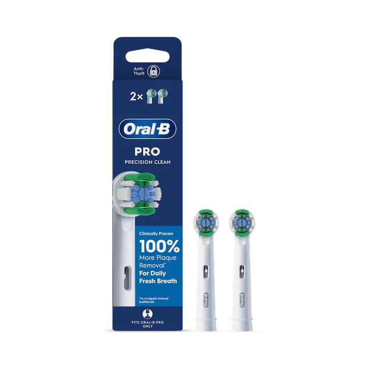 ORAL-B Pro Precision Clean Toothbrush Heads, 2 Counts