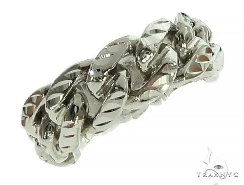 RINA - For Him FACTORY 14K Diamond Cut Cuban Link Ring 66164 in 7.5 – Ring