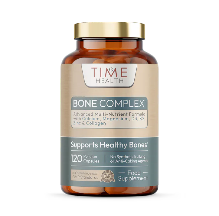 Time Health Bone Complex – with Collagen, Calcium, Magnesium, D3, K2 & Zinc