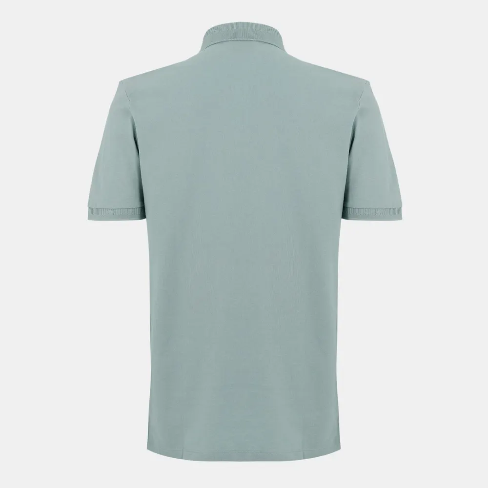 Hugo Mens HUGO Deruso Short Sleeve Polo Shirt with Logo Detail and Ribbed Collar - Premium Cotton detail 2