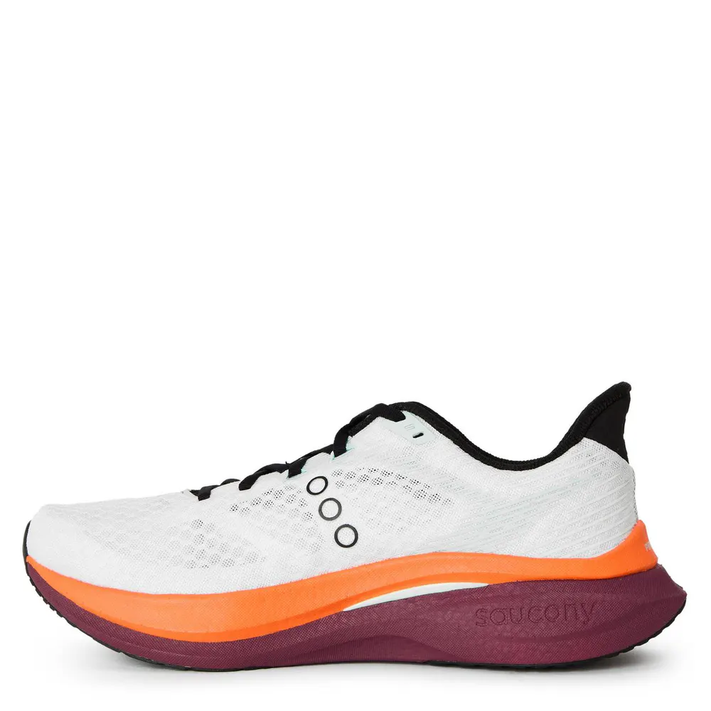 Saucony Men's Everyday Running Shoes in White/Crimson, additional product view 2