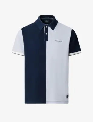 HACKETT Heritage Number-Embroidered Short-Sleeve Cotton Polo