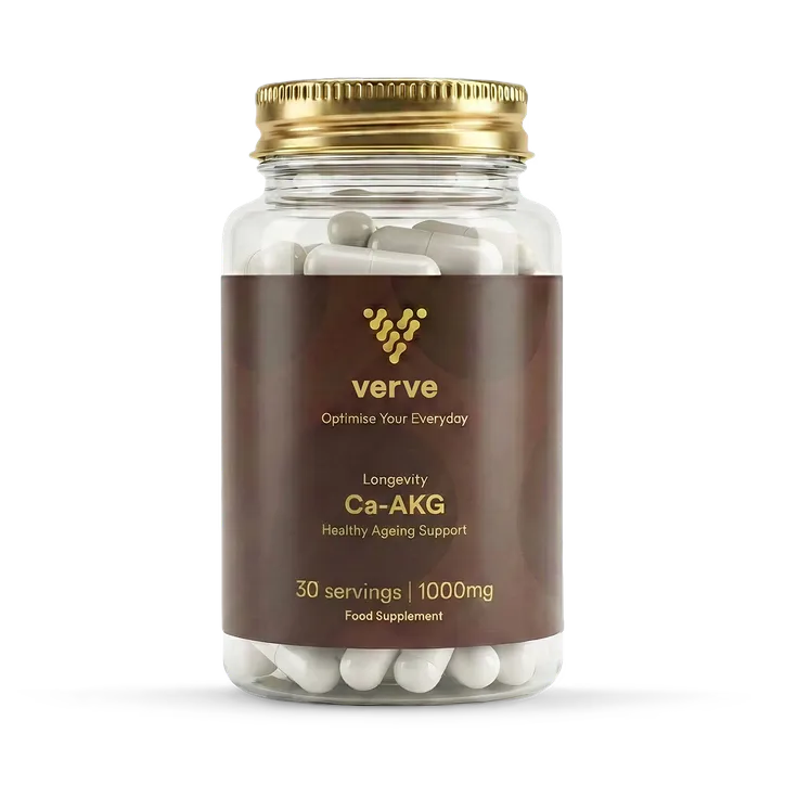 Verve Ca-AKG (Calcium Alpha-Ketoglutarate) 1000mg - Longevity & Healthy Ageing Support - 30 Servings