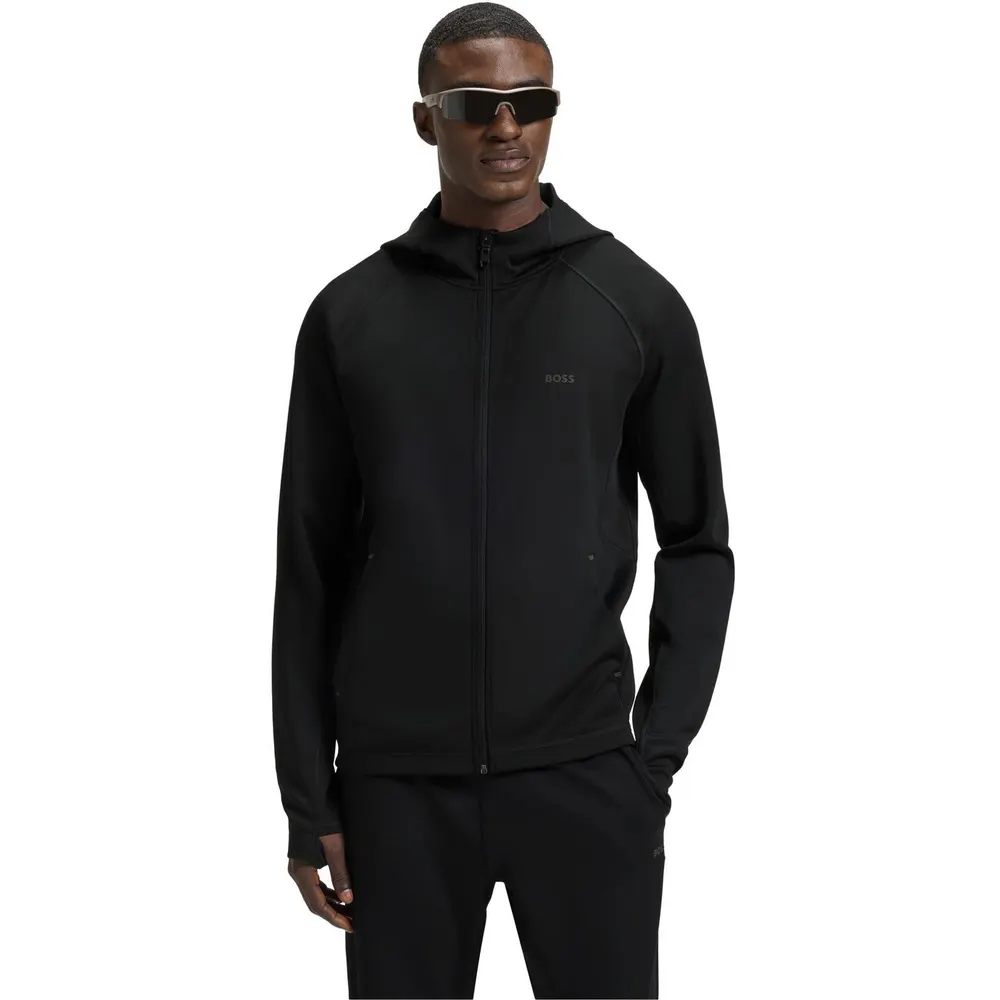 Boss Men's Sicon Active Moisture-Managing Hoodie detail 2